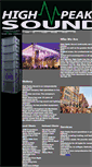 Mobile Screenshot of highpeakssound.com